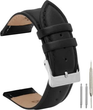 fits Men and Women Bandini Leather Watch Bands For Men 22mm quality living distinguishable 20mm 18mm - Classic Top Grain Genuine Italian Leather Watch Strap - Unisex 