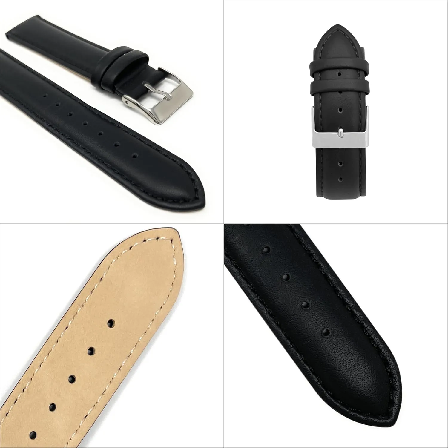fits Men and Women Bandini Leather Watch Bands For Men 22mm quality living distinguishable 20mm 18mm - Classic Top Grain Genuine Italian Leather Watch Strap - Unisex 