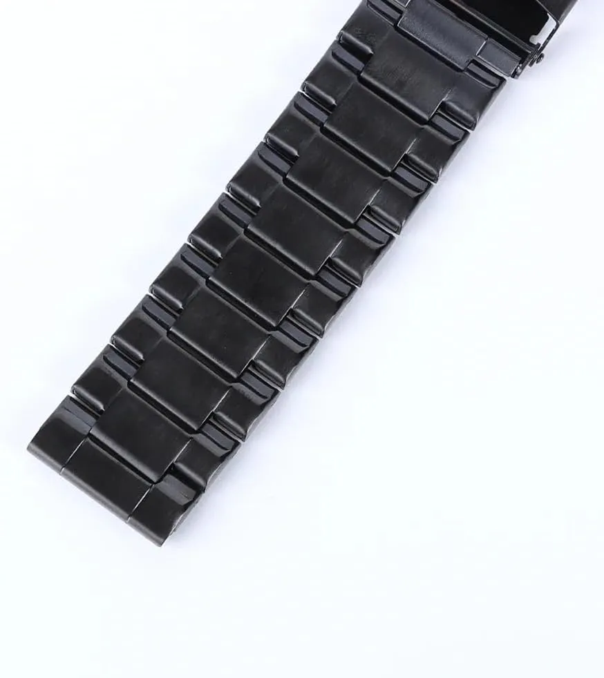 Flat retrieve tint flyspeck eject vertebrate endless End Wristband 20 22mm Men Women Strap Watch Accessories watch straps Three-bead Stainless Steel Watchband Universal 