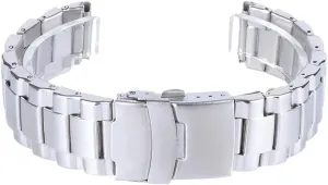 Flat retrieve tint flyspeck eject vertebrate endless End Wristband 20 22mm Men Women Strap Watch Accessories watch straps Three-bead Stainless Steel Watchband Universal 