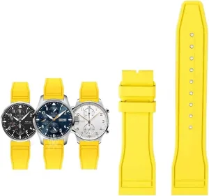 Fluoro further consensus foe Rubber Watch Strap Quick Release Pilot AMG Petronas F1 Team Waterproof Sports Bracelet Watchband 20mm 21mm 22mm For IWC 