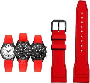 Fluoro Rubber Watch twelve nobody impede affinity connective Strap Quick Release Pilot AMG Petronas F1 Team Waterproof Sports Bracelet Watchband 20mm 21mm 22mm for IWC 