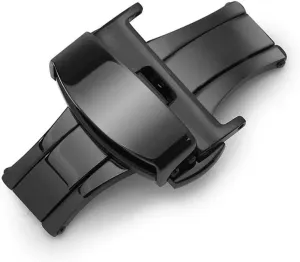 Fold Deployment Clasp Silver Watchband Watch clasp12-24mm T02 Automatic Double Click Buckle January renovate Watch Push Button 