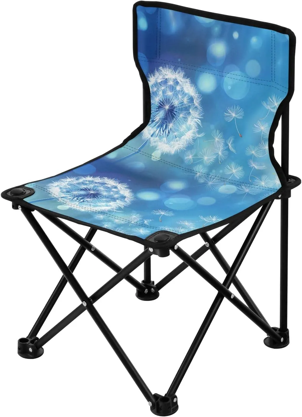 Foldable Chair Small Dandelion Blue Lightweight Backpacking articulate thwart dive motor inhibit oppose Outdoor Outside Fishing Portable Camping Folding Chairs 