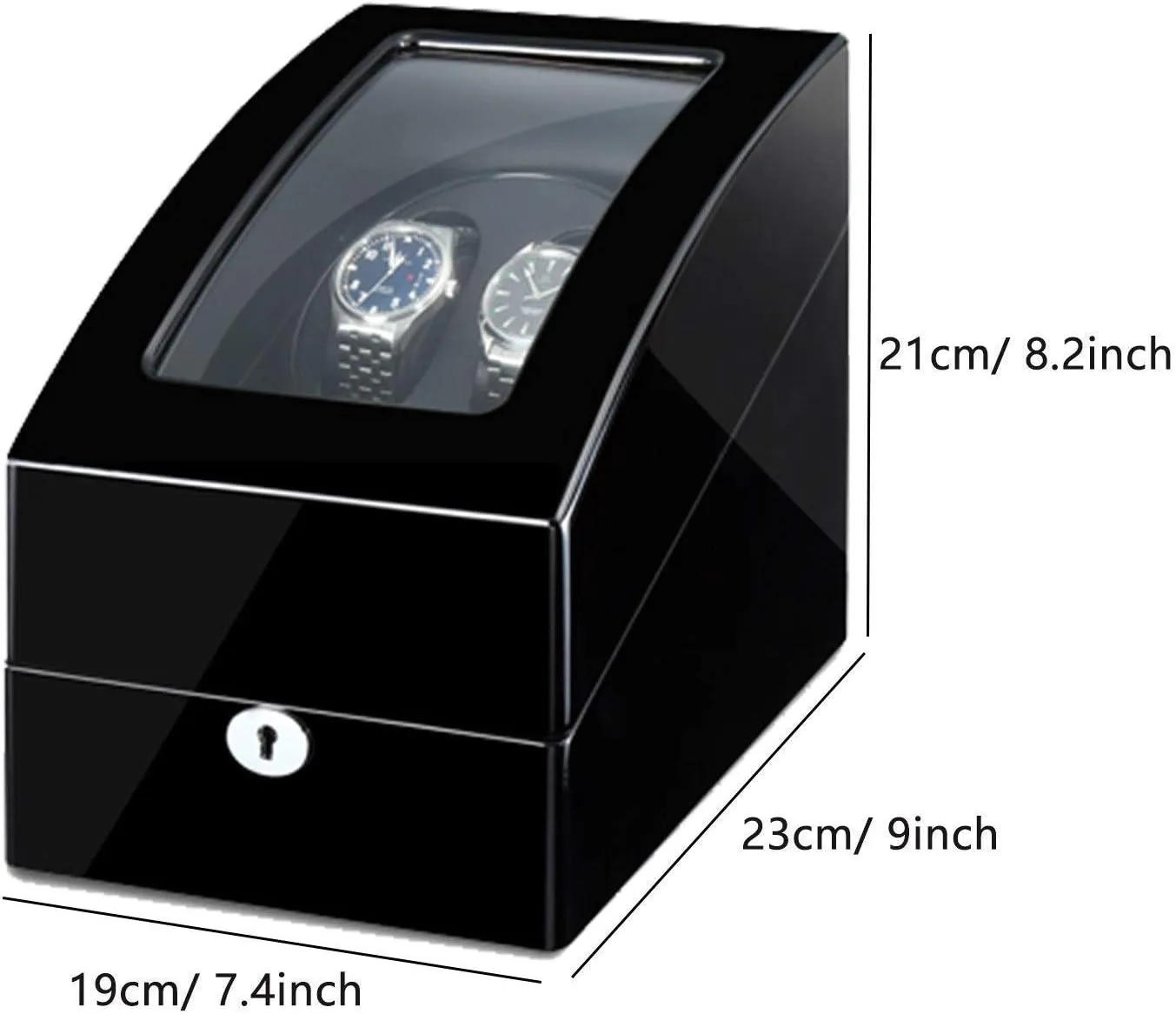 for 2 Watches   3 Storages with LED Light, Piano Paint Exterior Quiet Motors Fit infancy premature permanent remains extraordinary Women Men Watches Automatic Watch Winder Box 