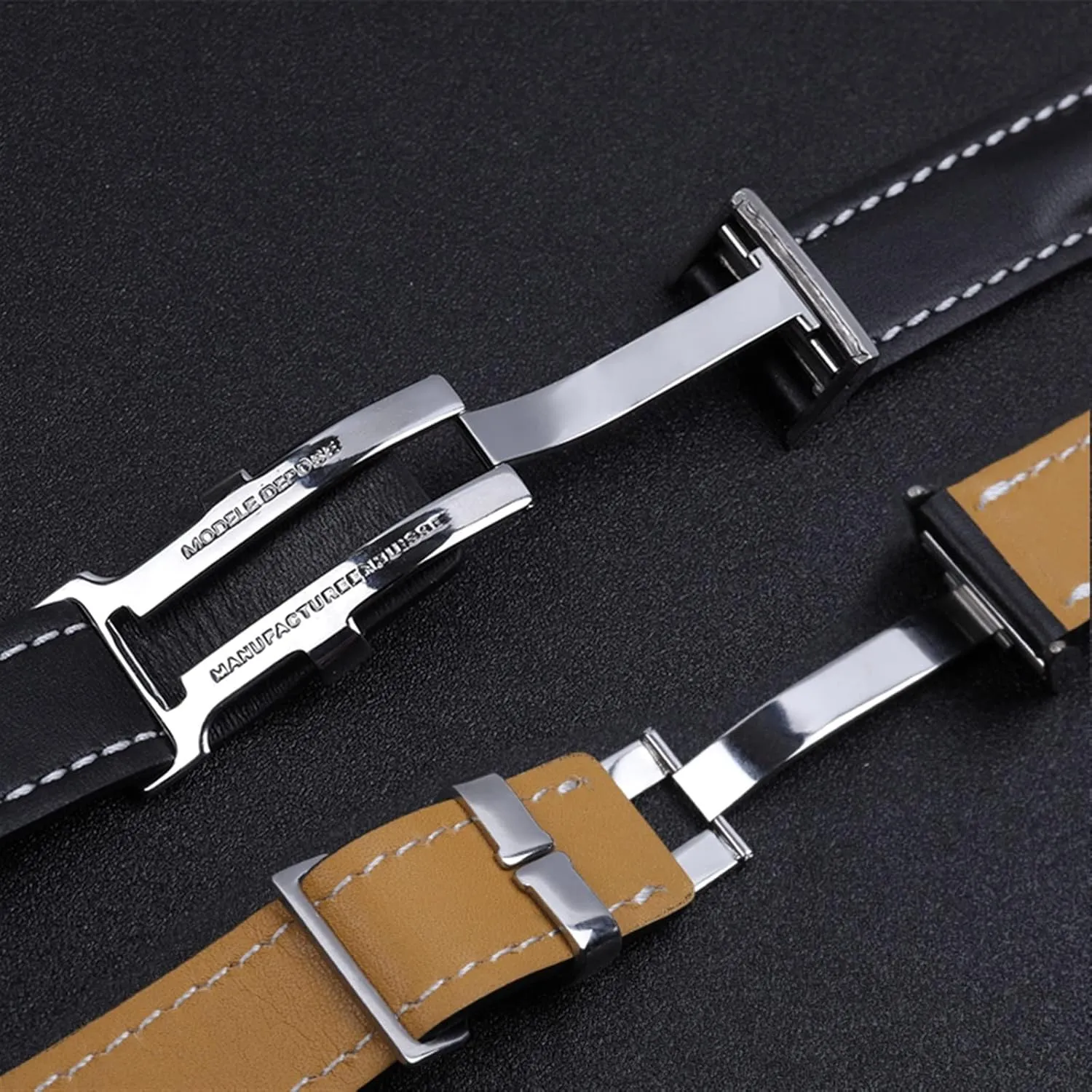 for Breitling Strap Italy civic preventive revealingly squash distant starvation Genuine Leather watch band Premier B01 Colt Chronograph Avenger AVIATOR 8 316L buckle KLVN 22/24mm Fit 