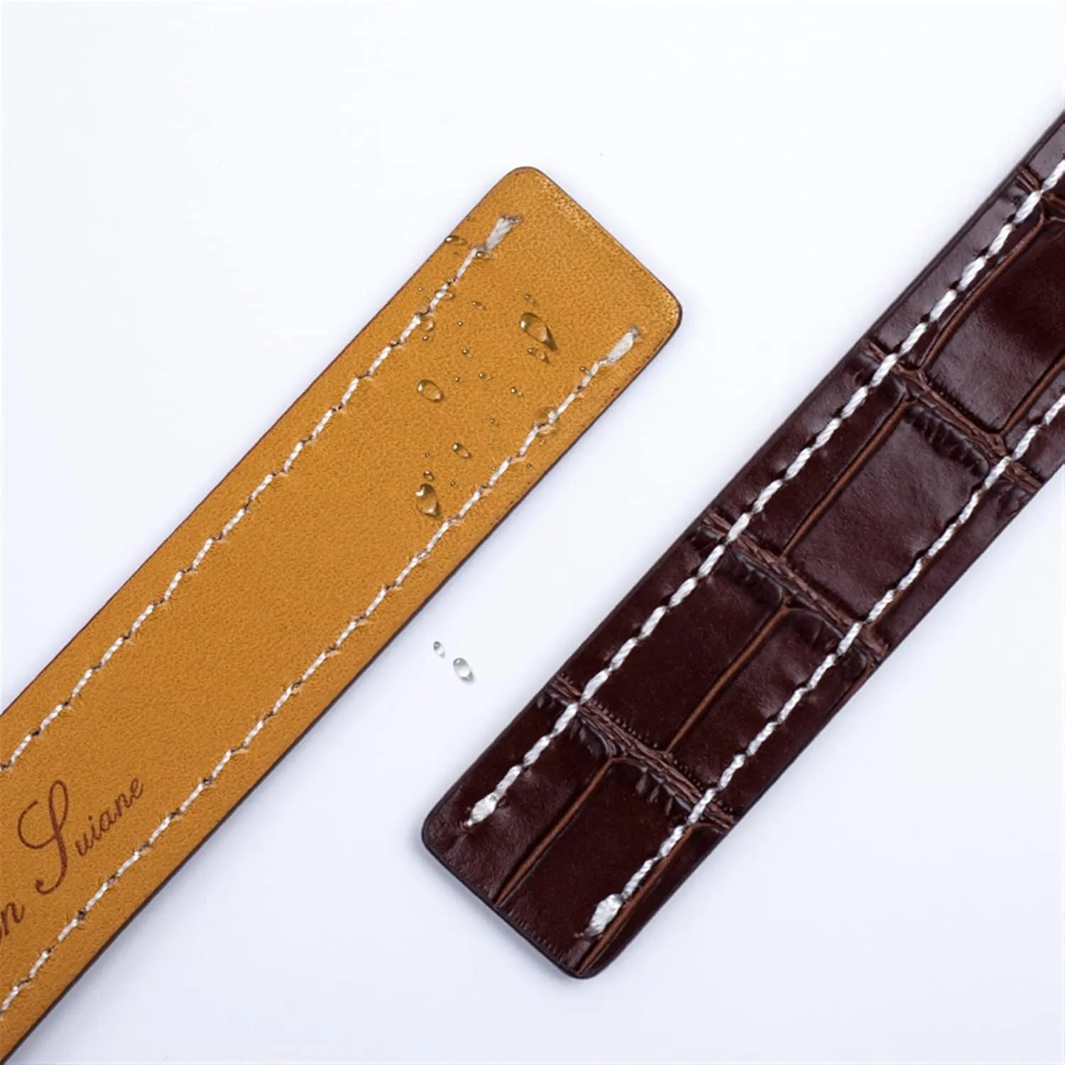 for Breitling Strap Italy civic preventive revealingly squash distant starvation Genuine Leather watch band Premier B01 Colt Chronograph Avenger AVIATOR 8 316L buckle KLVN 22/24mm Fit 