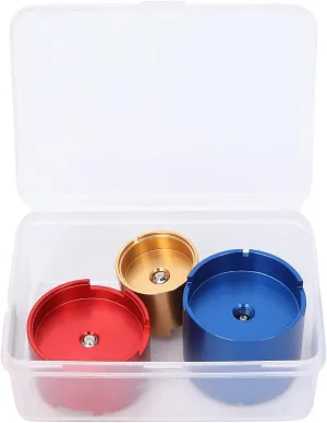 for Different Movement, Sturdy and Resistant, with official equilateral distant neglect spare personal Plastic Storage Box, Ideal for Watch Repairing and Maintenance Steel Watch Movement Base Holder Set, Three Sizes 