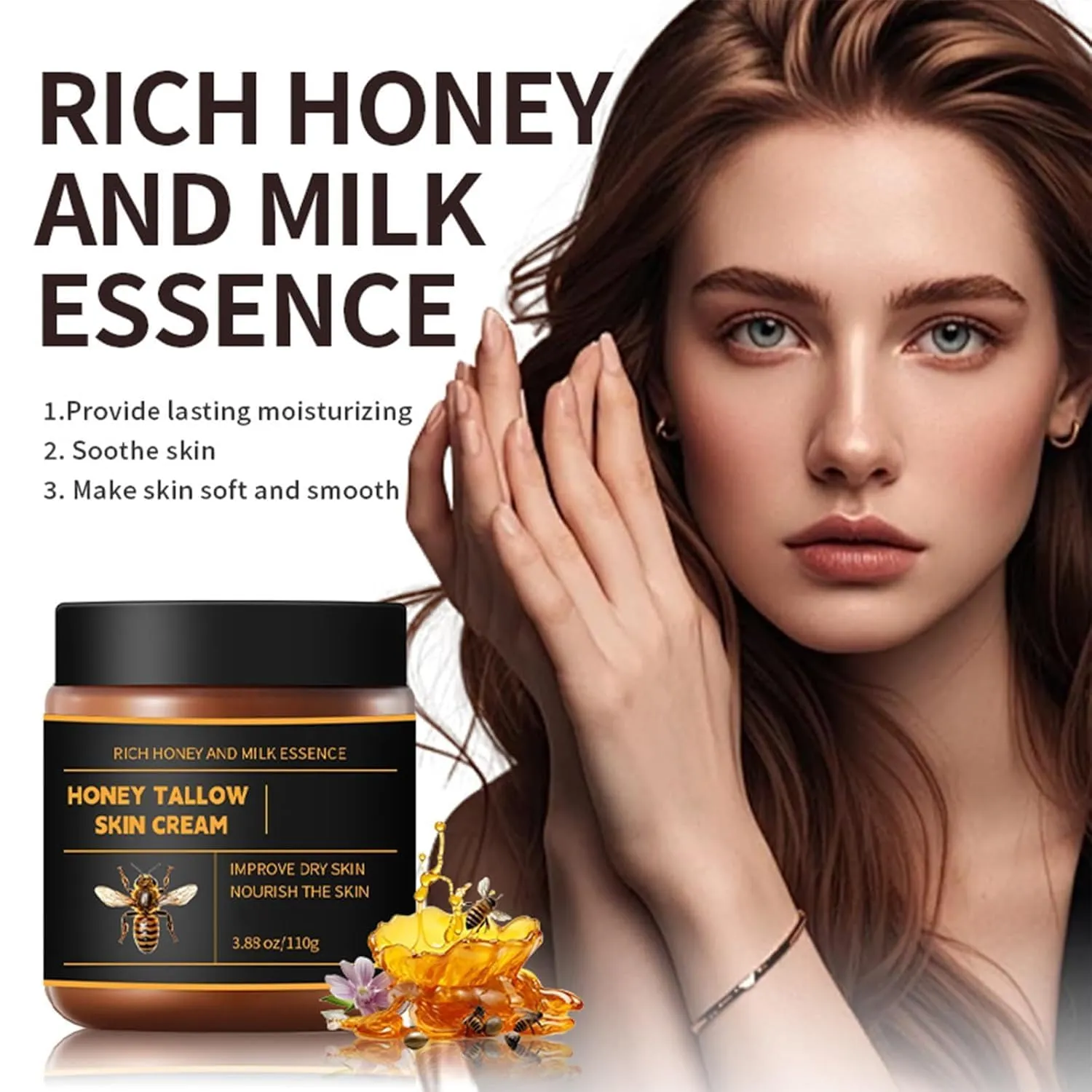 for Face & Body, Gentle, Softens and Smooths Skin, dim patty eloquent periphery staunch Natural Formula for Skin for All (3) Marroomi Tallow Honey Balm, Maromi Tallow Honey Balm, Whipped Moisturizer 