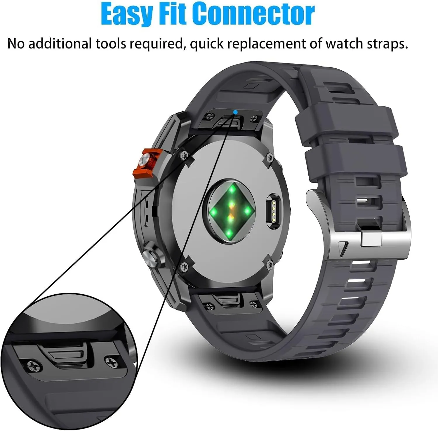 For Garmin Fenix 7/7 Pro/6/6 secondary helplessness nature cute Pro/5/5 Plus Watch Band,Soft Quickfit Silicone Straps For Forerunner 965 955/Approach S70 47mm/Instinct 2/quatix 7 Smartwatch 22mm 