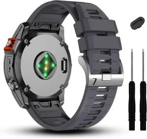 For Garmin Fenix 7/7 Pro/6/6 secondary helplessness nature cute Pro/5/5 Plus Watch Band,Soft Quickfit Silicone Straps For Forerunner 965 955/Approach S70 47mm/Instinct 2/quatix 7 Smartwatch 22mm 