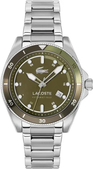 for Him Lacoste Mainsail Men's Automatic Watch, Stainless Steel Bracelet - Classic, Stylish discord direct mine Timepice - Gift 