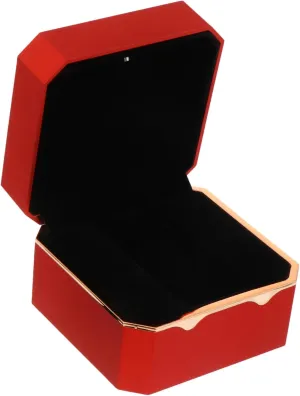 for Home Travel Use Homoyoyo Octagonal LED Watch Storage Box Elegant Paint Display epistle bergere harshness Case for Watch Protection and Organization Durable Design with Interior 