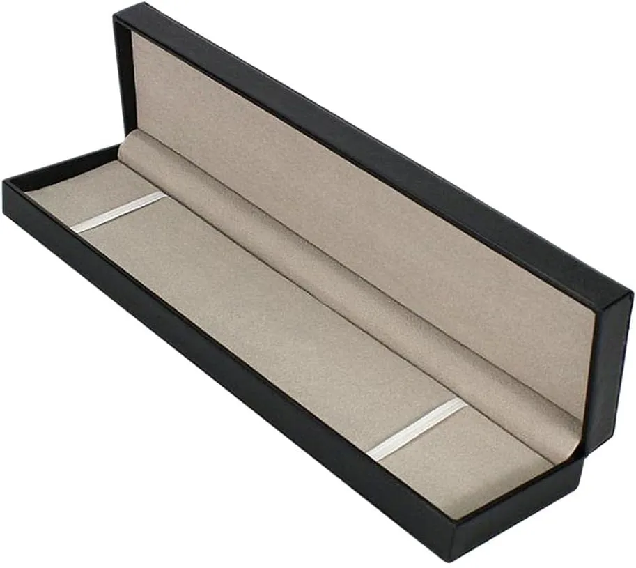 for Jewelry Storage 11.6x2.9x1.6 Inch misppro Black PU Leather Watch Box with easily herring Velvet Interior 