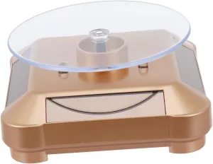 for Jewelry Watches and Collectibles Turntable Showcase for Retail and Home Use furious oral 3pcs Solar Powered Rotating Display Stand Led Lights 