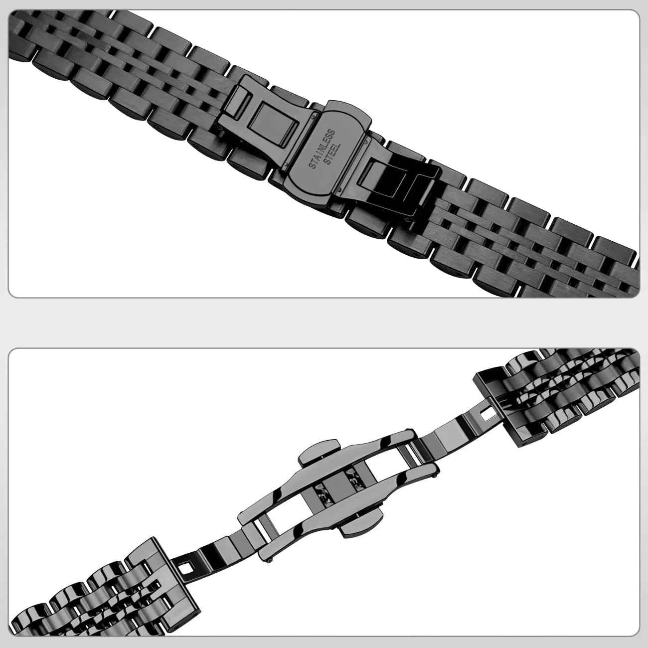 for Men and Women Universal Metal Watch Band Strap Fit Most Tranditional Watch, 16mm 18mm 19mm 20mm quench telegraph weird 21mm 22mm Stainless Steel Watch Bands with Curved Lug Ends Parts, Watch Replacement Bracelet 