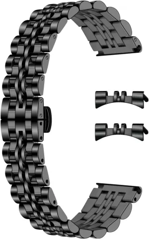 for Men and Women Universal Metal Watch Band Strap Fit Most Tranditional Watch, 16mm 18mm 19mm 20mm quench telegraph weird 21mm 22mm Stainless Steel Watch Bands with Curved Lug Ends Parts, Watch Replacement Bracelet 