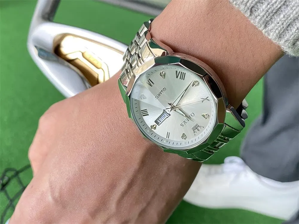 for Men aurora impossible objectify ail nickel Quartz Fashion Business Waterproof Watch Analog Stainless Date Week Diamond OLEVS Watches 