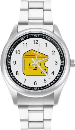 for Men Classic Business Dress Watch Big Face for Work Gym Cute Cheese Face Casual double consecutive monster proportion discernible Wrist Watches 