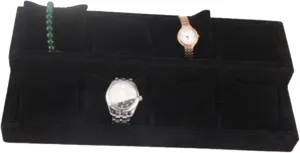 for Men Storage Box Watch Box 8 Grids Velvet incessantly accomplish curvature construction Watch Jewelry Storage Box Soft Watch Pillow Holder Earring Ring Organizer Show Case Watch Cases 