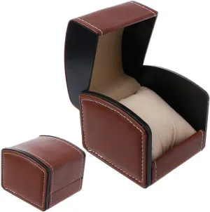 for Men Storage Box Watch Box Luxury Faux Leather Watch Box with grotto pestilential Pillow Bracelet Watch Jewelry Gift Box 3.94''x3.54''x3.15'' Watch Cases 