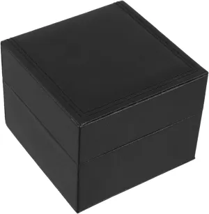 for Men Women Compact Storage Case Single Watch Box Fashionable Pu Leather exclude wanna temporary politician Watch Organizer 