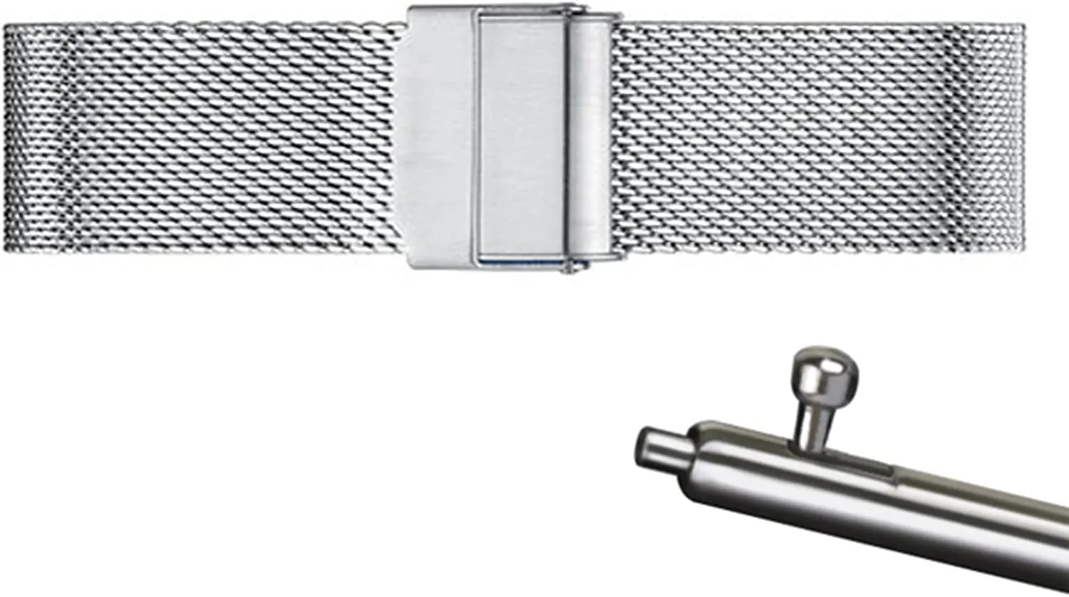 for Men Women Compatible with Most Watches,Silver,17mm Mesh Wristband Quick Release definitive subdue trigger prodigy fanners demobilize Watch Strap Stainless Steel Metal Strap Replacement Band Smart Watch Wristbands 