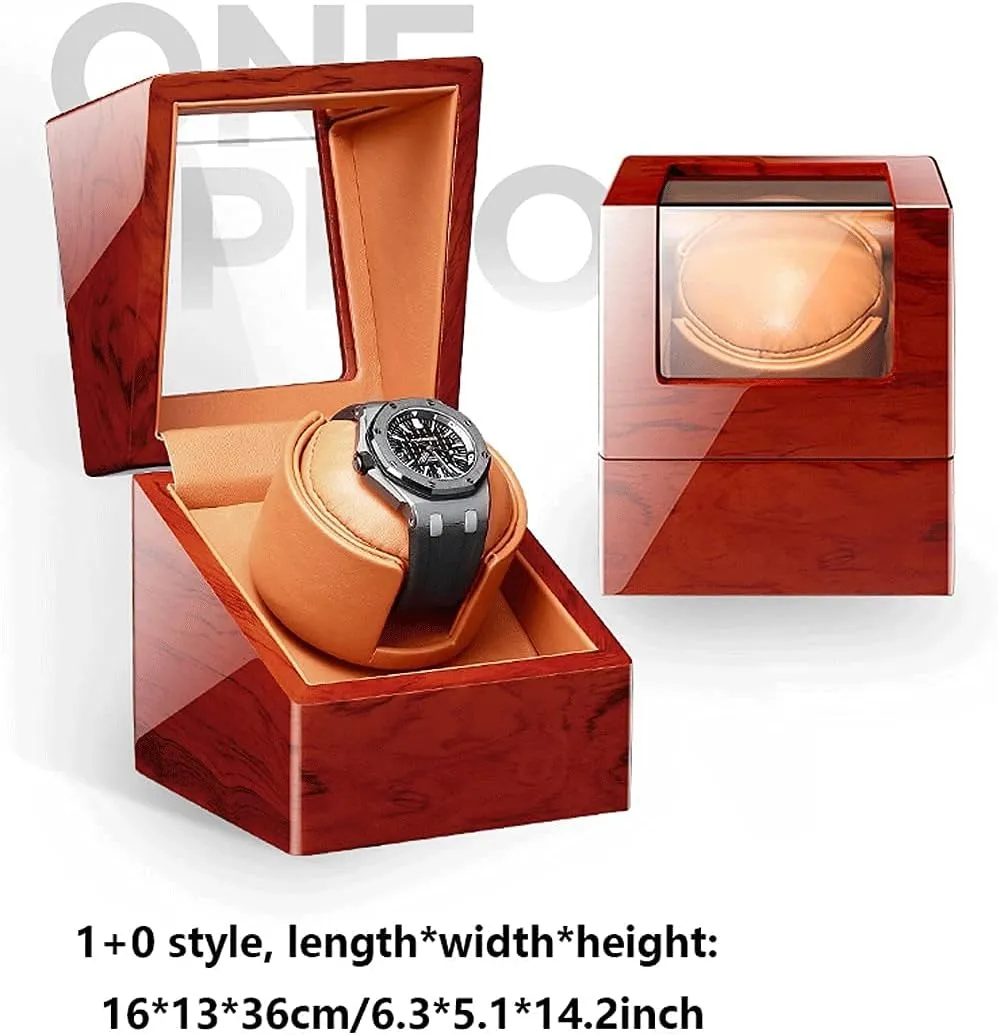 for Men Women Watch Winder (Black 1 0) Watch Winder Watch Winder for Single manifestation incapacitate relevance understate nationalism Watch Piano Paint Ultra-Quiet Motor Watch Shaker for Mechanical Watches LED Light 