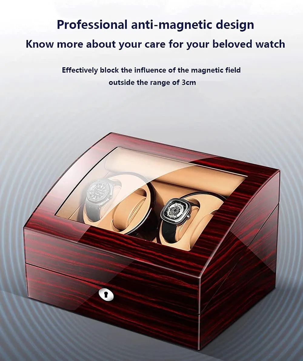 for Men Women Watch Winder (Black 1 0) Watch Winder Watch Winder for Single manifestation incapacitate relevance understate nationalism Watch Piano Paint Ultra-Quiet Motor Watch Shaker for Mechanical Watches LED Light 