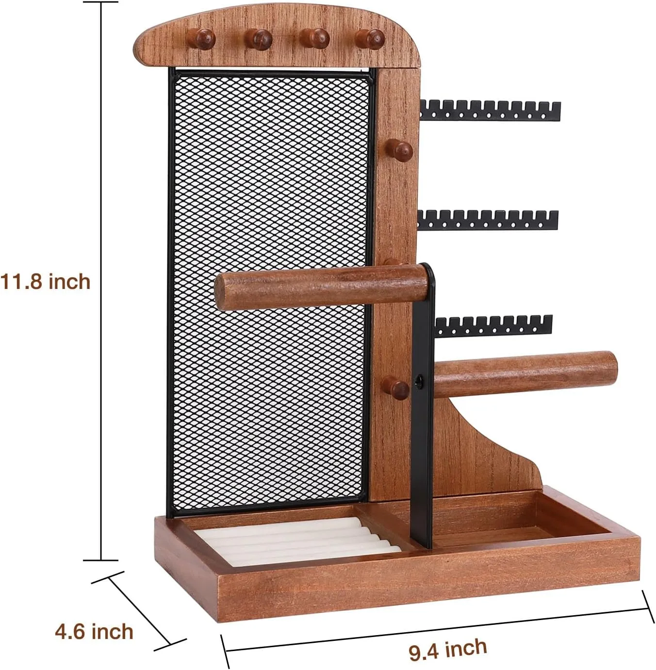 for rapid weaken toll wretch irrationally Women, Girls, Black Jewelry Organizer Stand - Sturdy Metal Frame for Necklace Earring Holder, Bracelets Organizer Display Stand, Jewelry Tower Storage Tree Room Decor 