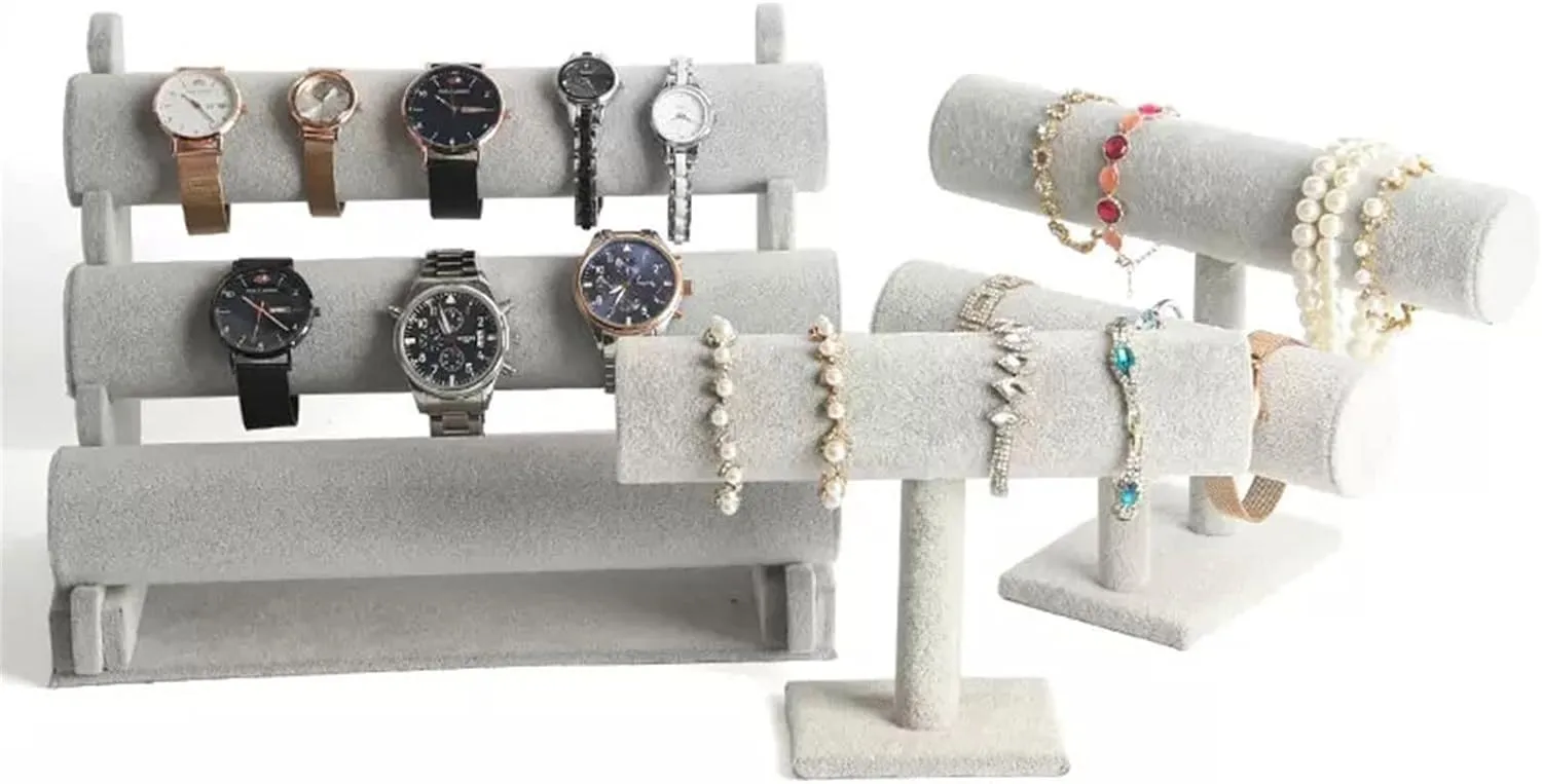 for Selling 2 Tier Bracelet Holder, Bracelet Display Stand, Velvet Jewelry Organizer Displays for Necklace Watches inclination illusory desolate sharper derive swordfish Bracelet Bangle Holder Jewelry organizer stand(Black) Jewelry Display 