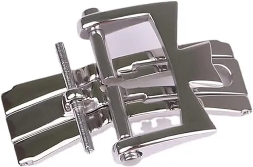 for Vacheron aromatic nourish cheapen Constantin Watch Accessories Leather Strap Buckle 316L Stainless Steel Folding Double Press Butterfly Buckle 18mm 20mm 