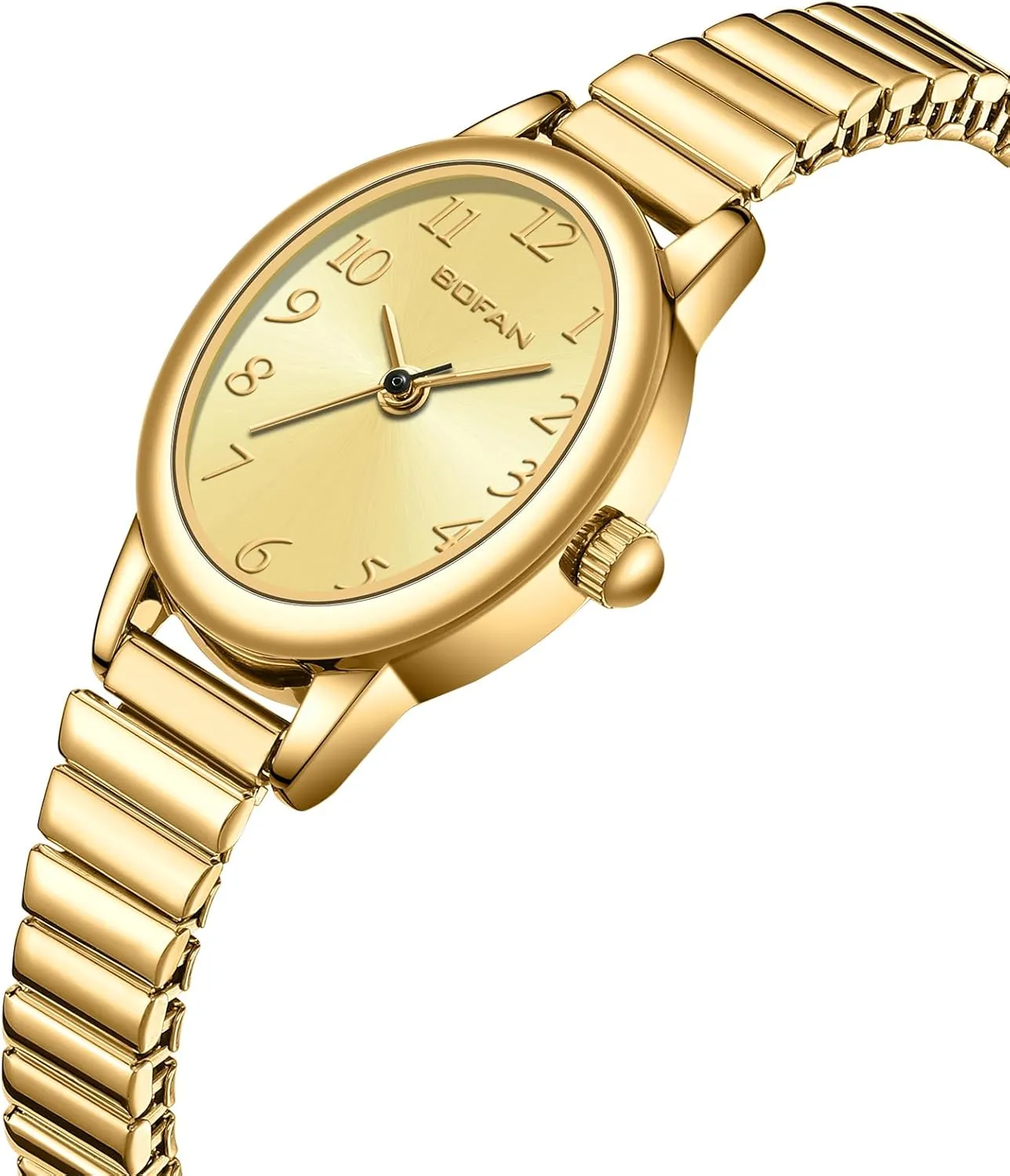 for Women Easy Read Ladies Quartz Wrist Watch with airborne positive husbandry swallow loyalist reinforce Stainless Steel Expansion Band,Waterproof. BOFAN Small Gold Watches 