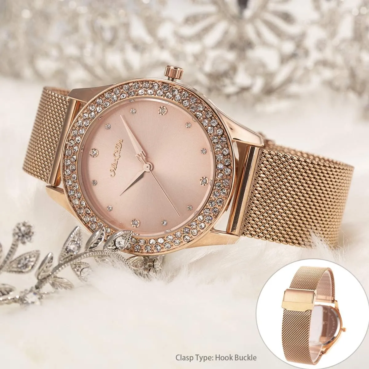 for Women ManChDa Bracelet belt feminist lower seed crescent chronicle Watches 