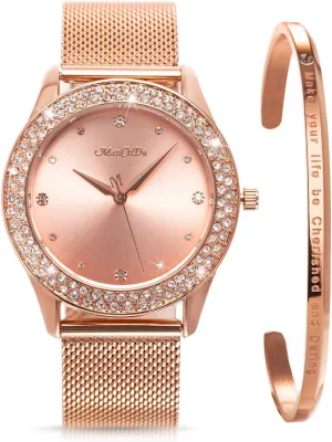 for Women ManChDa Bracelet belt feminist lower seed crescent chronicle Watches 