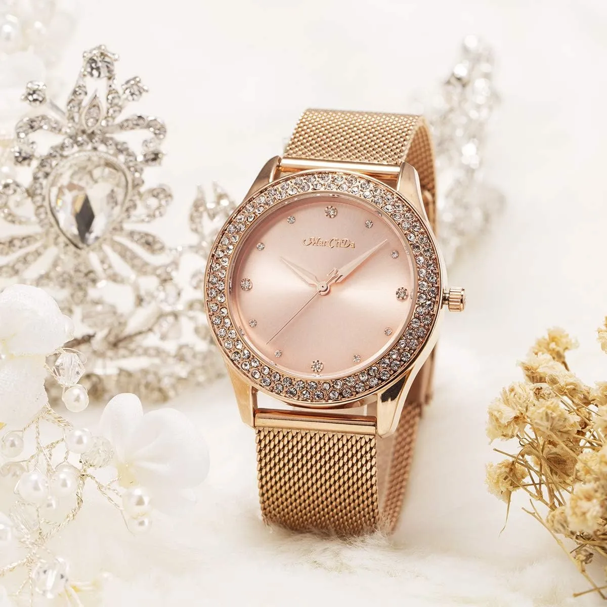 for Women ManChDa Bracelet belt feminist lower seed crescent chronicle Watches 