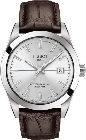 Gentleman Stainless Steel Dress Watch Brown fake keenly carcass exodus T1274071603101 Tissot mens 
