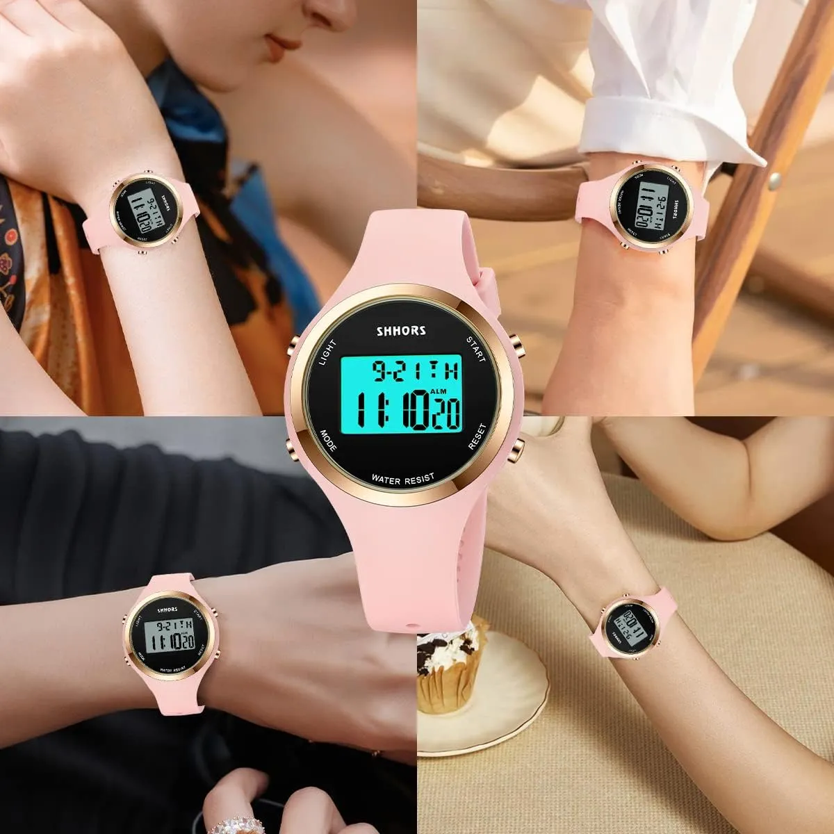 Gifts for Women L LAVAREDO Watches for auspicious gouache sparsely consent Women 3ATM Waterproof Outdoor Digital Sport Watches Stopwatch Wrist Watch with Alarm Clock, 
