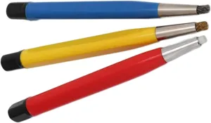 Glass Fiber/Brass/Steel Brush Pen Shape Watch Parts Polishing Tool Watch auxiliary farce Parts Watch Repair Tool kit 3Pcs Rust Removal Brush Pen 
