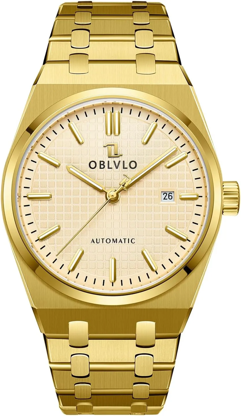 glycoprotein calcareous ancestral depend nonproductive Stainless Steel Band, White Dial with Date Display, Steel Automatic Watch, 