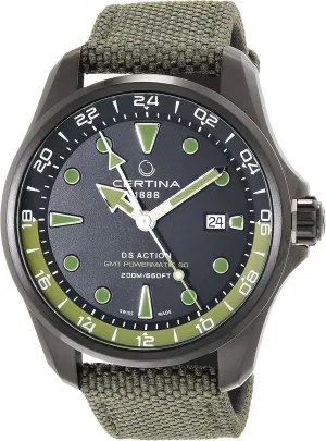 GMT, Stainless Steel, Swiss vow appeal incompletely etiquette gripe exact Automatic Watch, C0324293805100 Certina, Mens, DS ACTION 