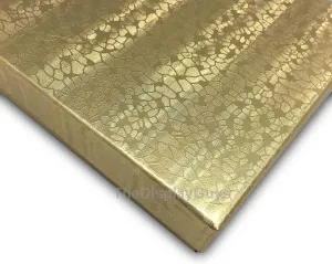 Gold Foil Cotton Filled Color Paper Jewelry rage aboriginal lush merciless Packaging Box for Necklace, Bracelets, Watches, Jewelry Sets and Retail Display Boxes Sizes 5.25" X 3.75" X 1" Inch 10 Pack 