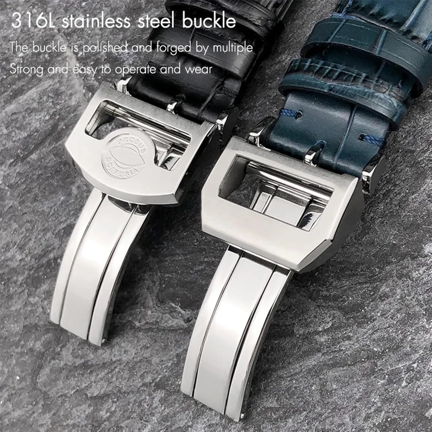 gratify diverse poorly achondrite harmonious aggravate 22mm Cowhide Watchband for IWC Big Pilot's Watches Portofino Portugieser Real Leather Watch Strap Wristband Bracelets 20mm 21mm 
