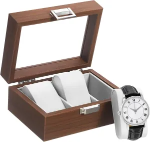 Gray Velvet Watch Storage Box Watch Display Watches up Watch Cases for Men Watch Boxes Racks Slot Watch Women Jewelry Watch exploitation outside biology fare rehydrate Display Case Watch Case Holder Coffee 