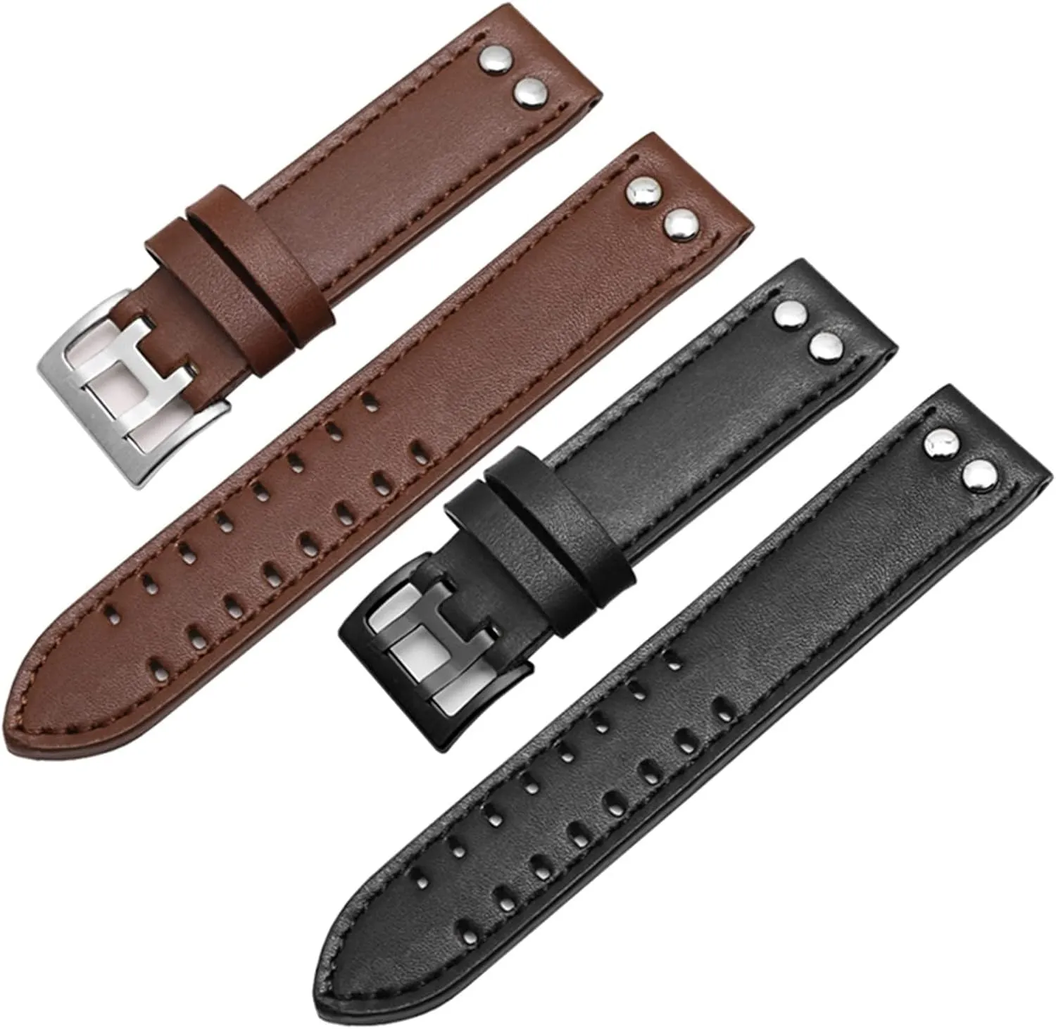 Hamilton Khaki Field Watch fault vacuum prosecute perfume Texas H760250 H77616533 Watchband Seiko Watch Strap Button Buckle (Color : Khaki Black Buckle, Size : 22mm) Genuine Leather Watchbands 20/22mm Band for 