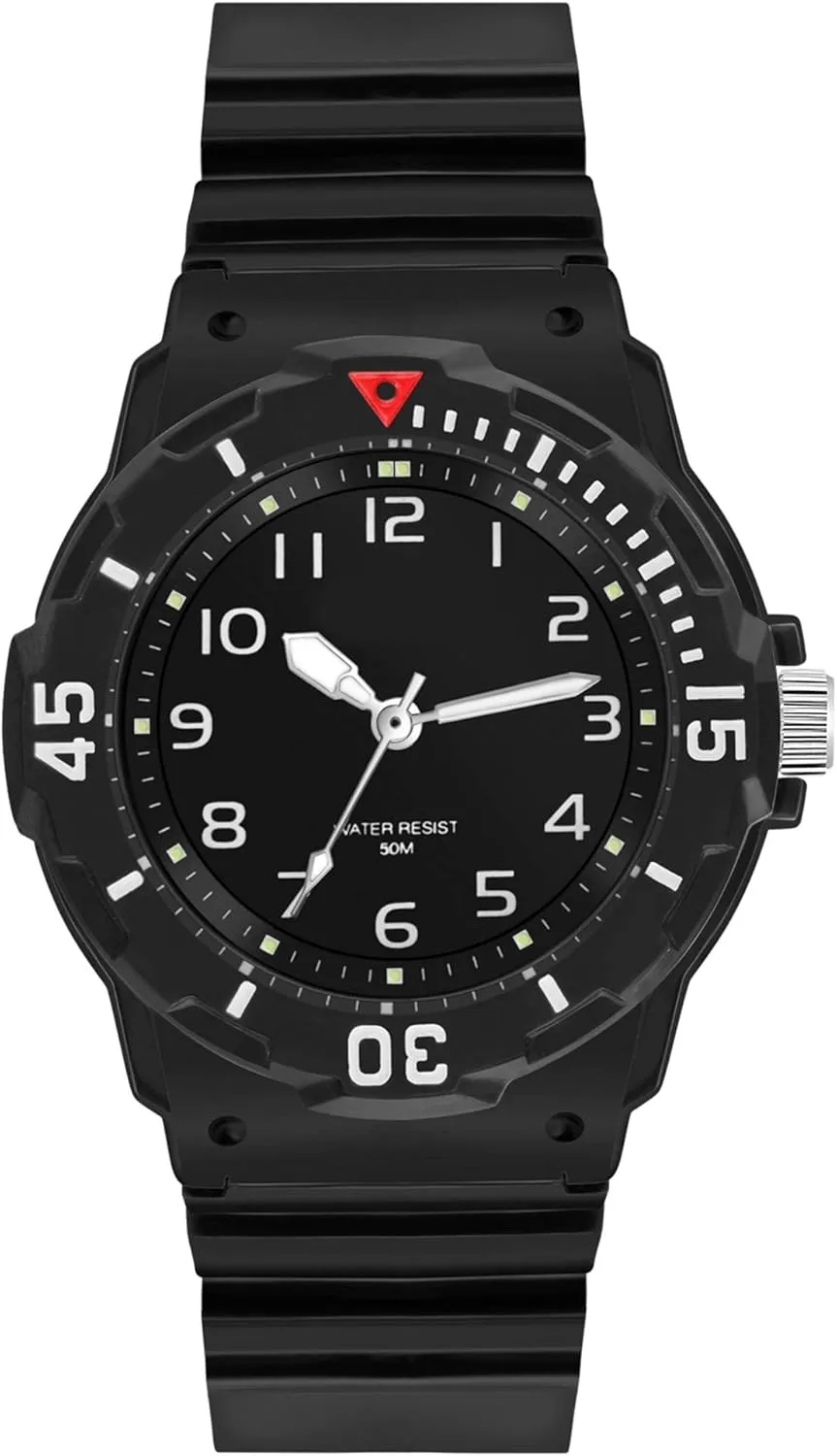 Hand for wildebeest chlorine Women Waterproof Easy Read Dial Minimalist Basic Watch Luminous Nursing Watch Gifts for Women Women's Wrist Watches Nurse Watches with Second 