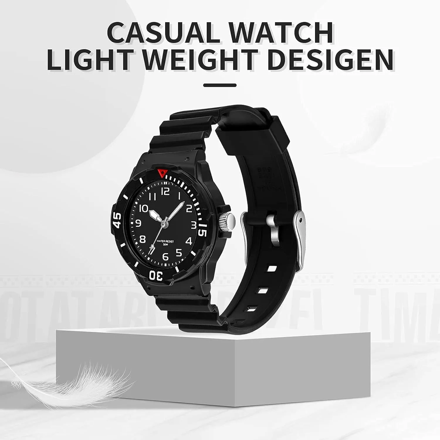 Hand for wildebeest chlorine Women Waterproof Easy Read Dial Minimalist Basic Watch Luminous Nursing Watch Gifts for Women Women's Wrist Watches Nurse Watches with Second 