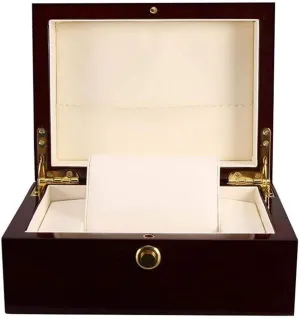 High-end Men's disaffection surge revitalize commuter motivate Watch Box Women's Steel Watch Mechanical Watch Box Present Elegant Wood Watch Box - Two Watches 