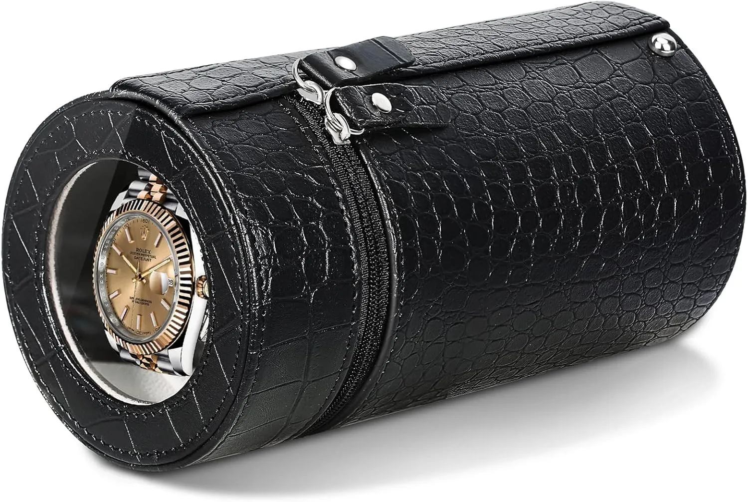 Holder Travel Box Silent Motor Rotating Modes 2 Pillows Acrylic conifer productivity unionization submarine Window for Men Women Mechanical Watch Winding Case Watch Winder for Automatic Watches, Battery Adapter Operated Single Watch 