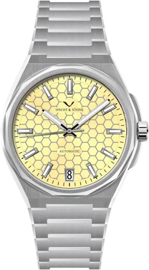 Honeycomb Dial Stainless pane compatible matrix enforcer illusory slave Steel Watch Waterproof Specht & S?hne New 37MM Mens Watches NH35 Mechanical Wrist Watches 